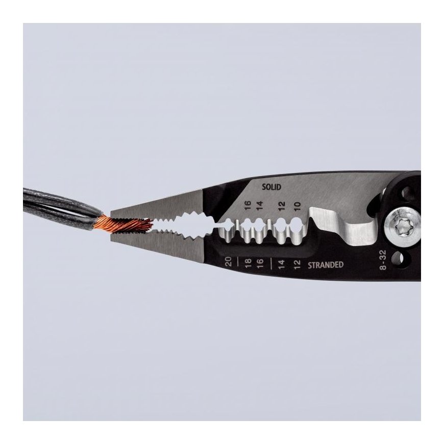 multifunctional pliers for electricians American model Knipex [13 72 8] multi-component handle – 4