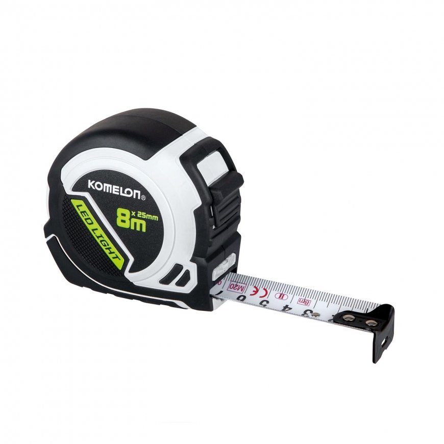 miara zwijana 8m Komelon [PLD85], Led Light, kabelis USB – 2