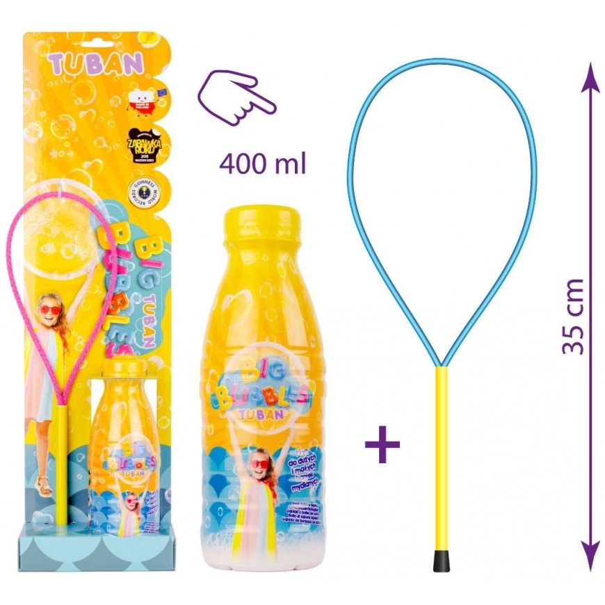 Tuban Muilo burbulų žiedas + Muilo burbulų skystis 400 ml – 2