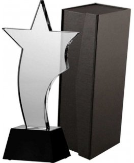 Tryumf Trofeum szklane su etui