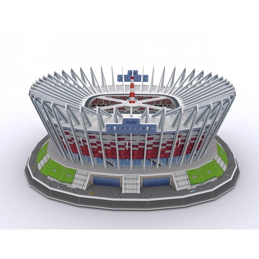 Dėlionė CubicFun 3D galvosūkis PGE nacionalinis stadionas, 105 elementai – 3