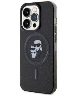 Case Karl Lagerfeld Apple iPhone 15 Pro HC MAGSAFE IML KC GLITTER Black