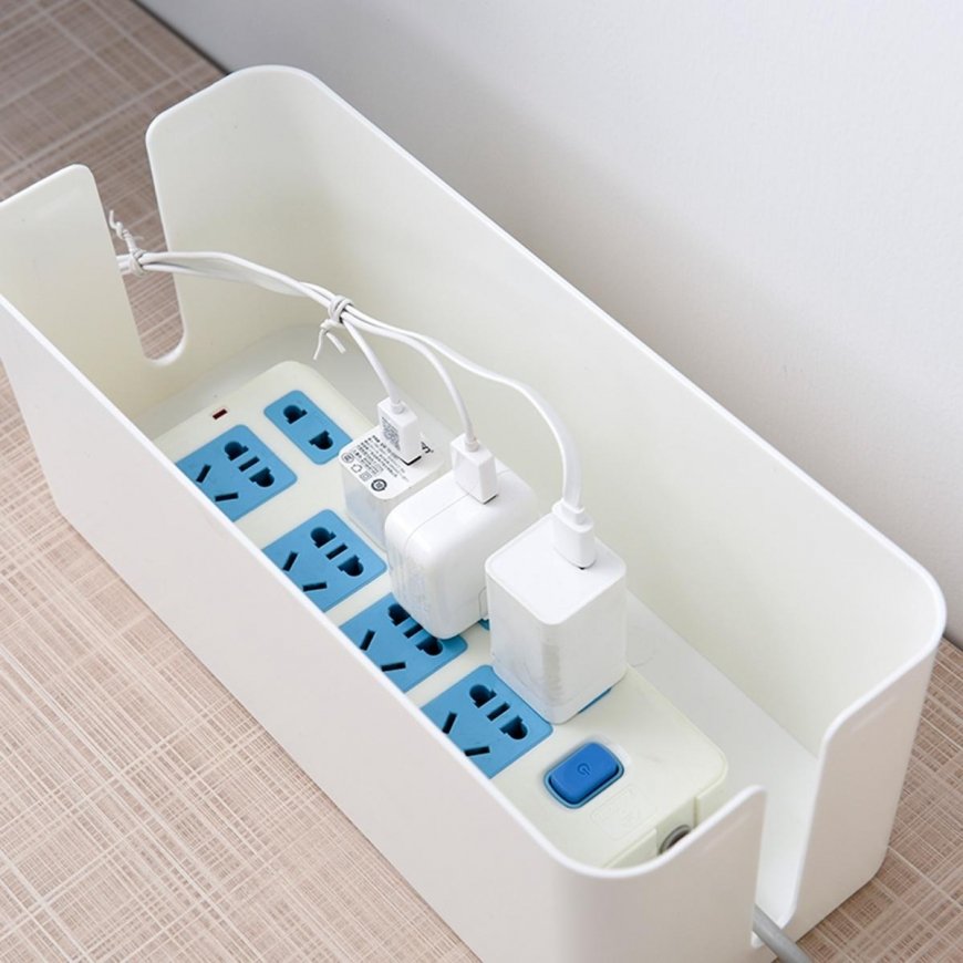 ATL Practical container for hiding cables, white – 5
