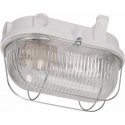 Orno OVAL 100 7063NB lamp, 100W, E27, IP54, glass diffuser, steel cover, bakelite base Orno OVAL 100 7063NB lamp, 100W, E27, IP54, glass diffuser, steel cover, bakelite base