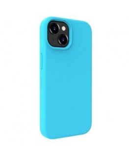 Evelatus Apple iPhone 15 Premium Soft Touch Silicone Case Cyan Blue