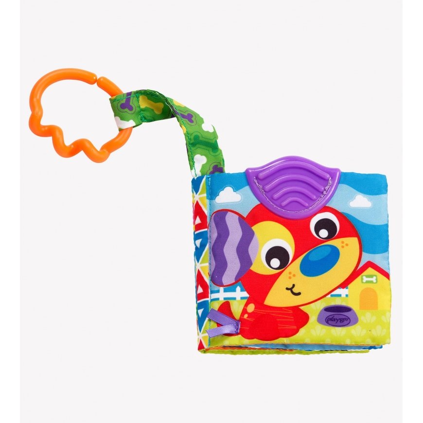 PLAYGRO hanging toy book - Day on the farm, 0186967