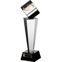 Tryumf Engraved glass trophy with case + paint filler Tryumf Engraved glass trophy with case + paint filler