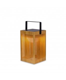 New Garden Okinawa Solar Recharge Lantern Bamboo