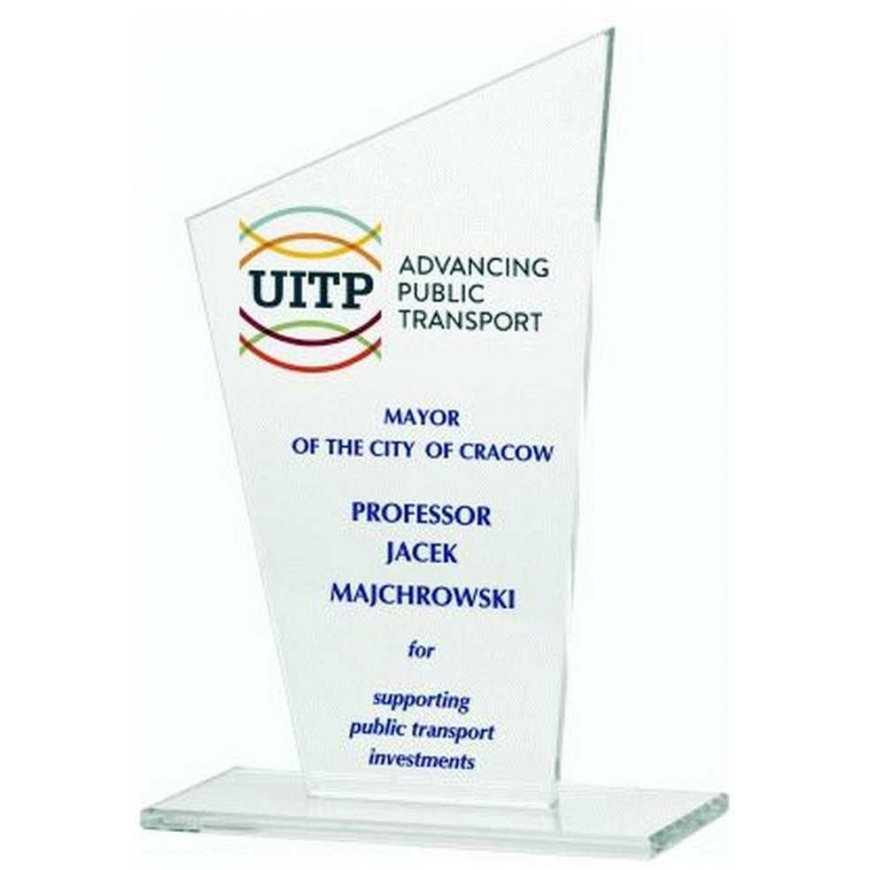 Tryumf LuxorJet colored glass trophy – 4
