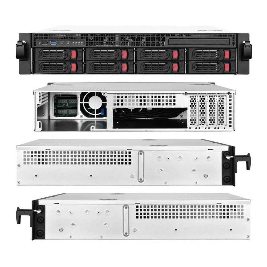 SilverStone RM21-308 - Rack - 2U - ATX - Micro / Mini / Flex-ATX – 2
