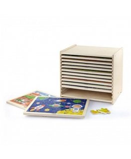 Wooden puzzles 12 pcs. Viga Toys