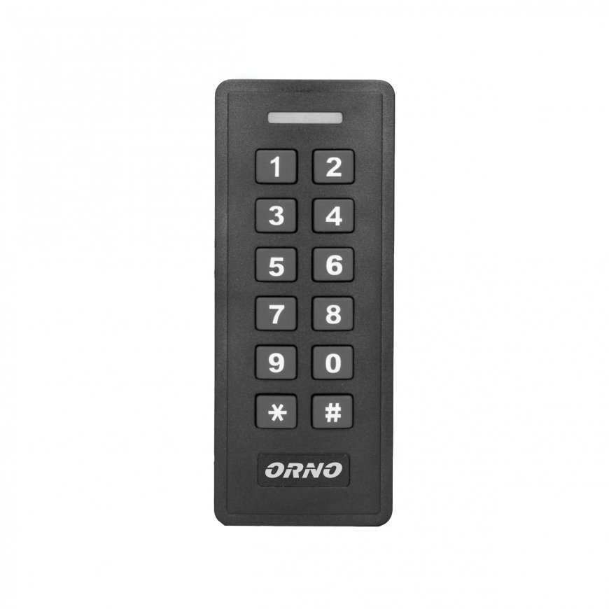 Orno Code lock with card and proximity tag reader, IP20, anthracite, guest function – 4