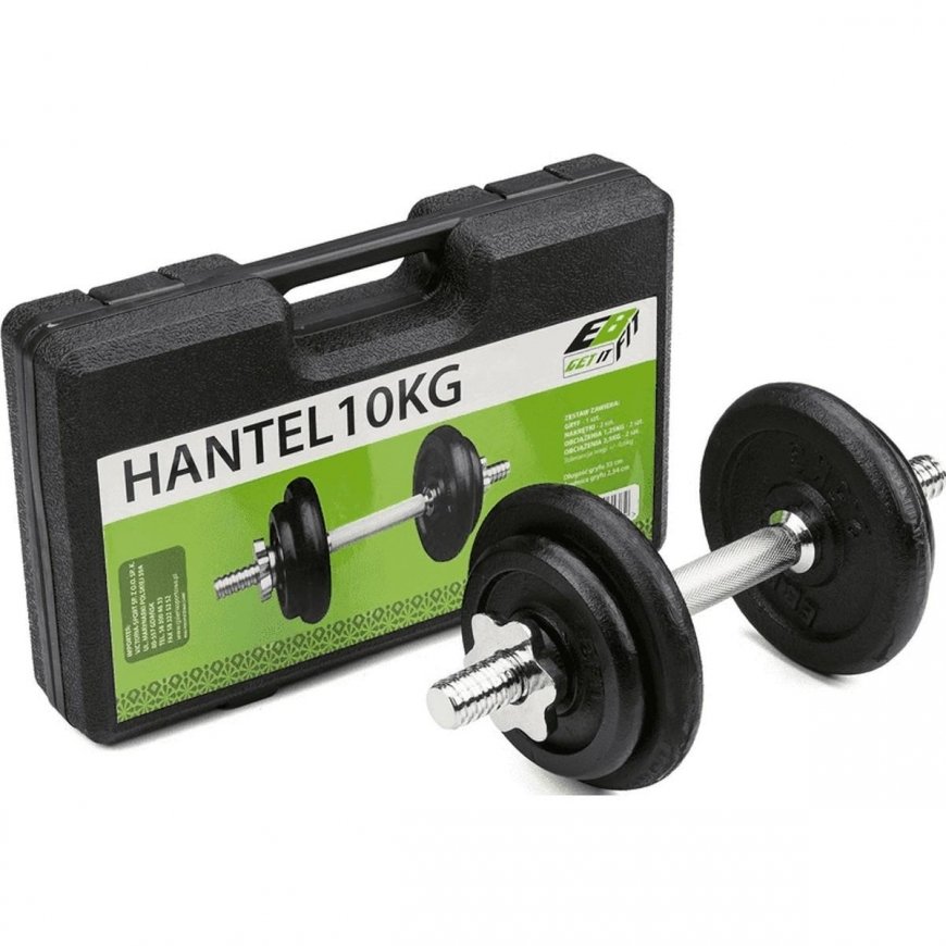 Interchangeable weight dumbbell EB Fit, 10 kg – 4
