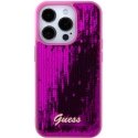 Case Guess Sequin Script Logo Case for iPhone 15 Magenta Case Guess Sequin Script Logo Case for iPhone 15 Magenta