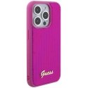 Dėklas Guess Sequin Script Logo Case for iPhone 15 Magenta