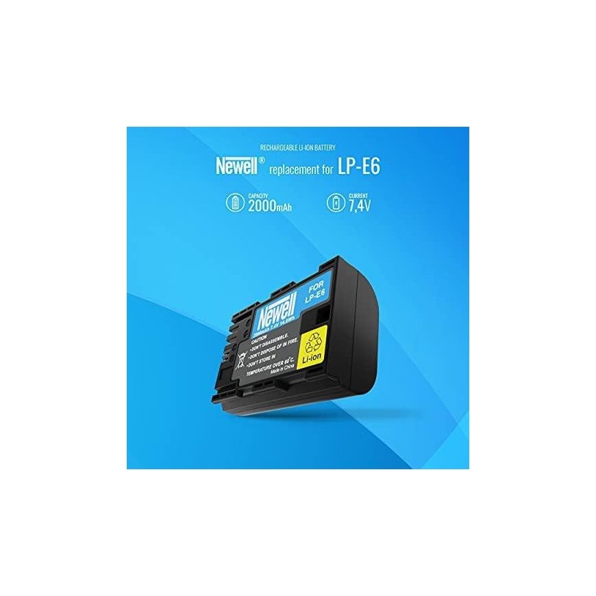 Newell Battery Newell Battery LP-E6 for Canon EOS 5D, 6D, 7D, 60D, 70D – 4