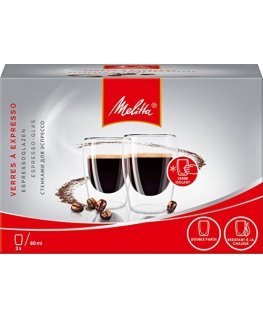 Melitta 212897 kohviklaas Poolläbipaistev 2 tk 80 ml