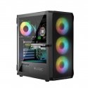 Logic PORTOS ARGB MINIDI USB 3.0 korpuss, melns Logic PORTOS ARGB MINIDI USB 3.0 korpuss, melns