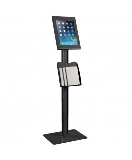 Maclean tablet holder, lockable, black, iPad Pro (Gen 3), 12.9
