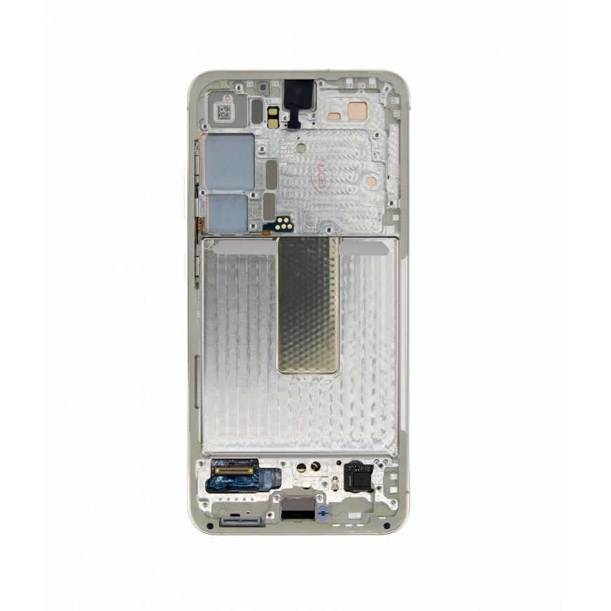 Skystųjų kristalų ekranas + jutiklinis blokas + priekinis dangtelis Samsung S911 Galaxy S23 kreminis (pakeitimų paketas) – 3