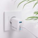 TelForceone Forever TC-06-45AC GaN PD QC charger 1x USB-C 1x USB 45W baltas TelForceone Forever TC-06-45AC GaN PD QC charger 1x USB-C 1x USB 45W baltas