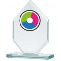 Detail LuxorJet color printing glass trophy Detail LuxorJet color printing glass trophy