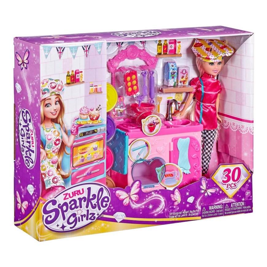 SPARKLE GIRLZ 27cm doll with baking