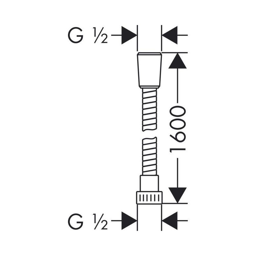 Hansgrohe Metaflex C duso zarnele 160 cm – 2