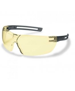 Safety goggles Uvex X-Fit, yellow panoramic lens, supravision excellence (does not scratch, does not dew). Packed in a retail ca