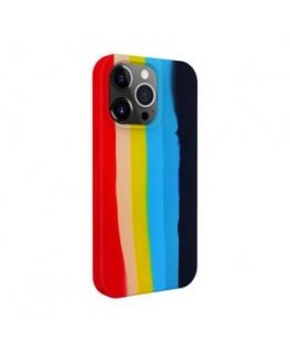 Evelatus Apple iPhone 15 Pro Max Silicone case Multi-Colored Rainbow