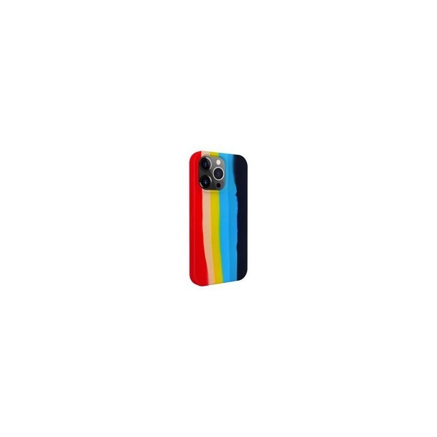 Evelatus Apple iPhone 15 Pro Max Silicone case Multi-Colored Rainbow