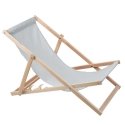Woodok Beach lounger, wooden light gray Woodok Beach lounger, wooden light gray
