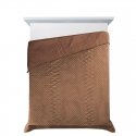 Eurofirany DESIGN 91 LUIZ / 3 Velvet bedspread, quilted by hot pressing with a geometric pattern, 220X240 cm, color: brick Bedsp Eurofirany DESIGN 91 LUIZ / 3 Velvet bedspread, quilted by hot pressing with a geometric pattern, 220X240 cm, color: brick Bedsp