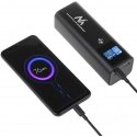 Mobilna Bateria Power Bank Maclean, 24600mAh, Maitinimo tiekimas (PD) 140W, Greitas/Greitas/Super įkrovimas, 88,56Wh, 2x Typ-C, 