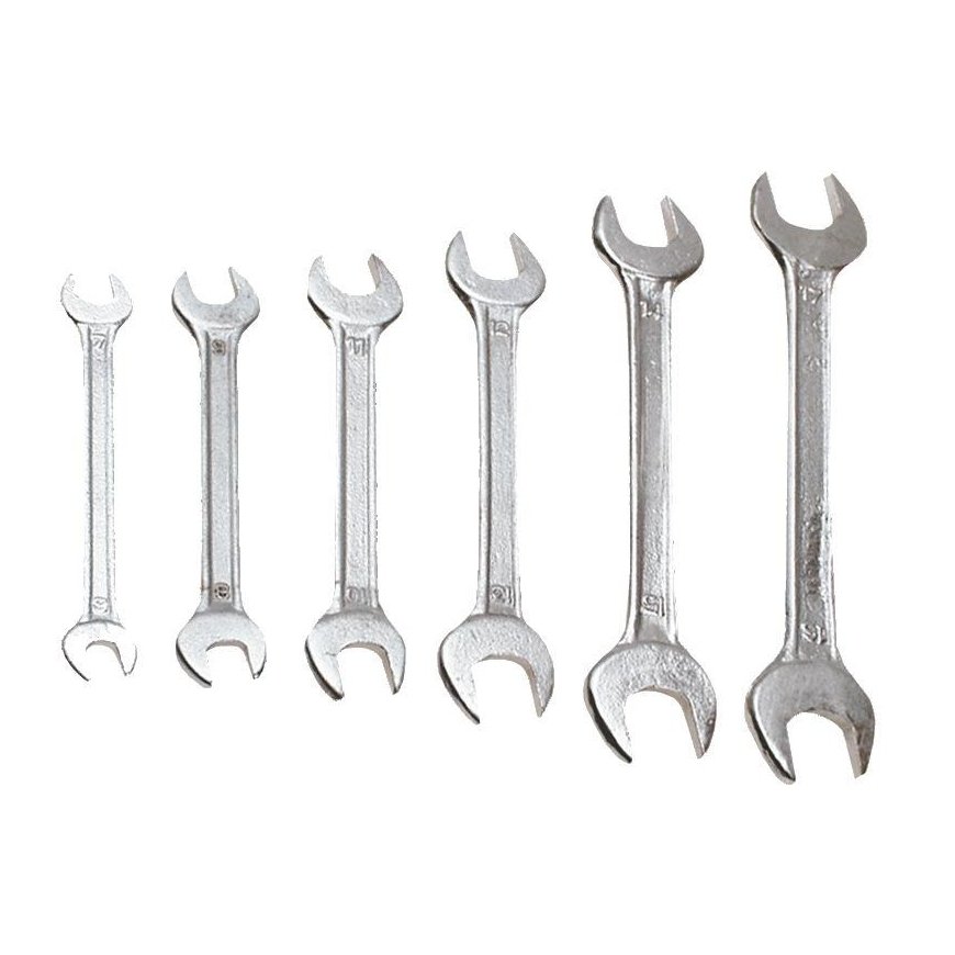 Top Tools Dvigubas veržliaraktis atvirais galais 6-32 mm, rinkinyje 12 vnt – 2