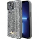 Guess - iPhone 15 HC SEQUIN SCRIPT METAL Silver