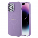 Case Guess GUHMP15XPSAHMCU iPhone 15 Pro Max 6.7" purple|purple hardcase Saffiano MagSafe