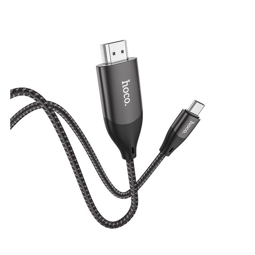 Kabelis Hoco UA16 Type-C to HDMI 2.0m pilkas