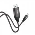 Cable Hoco UA16 Type-C to HDMI 2.0m gray Cable Hoco UA16 Type-C to HDMI 2.0m gray