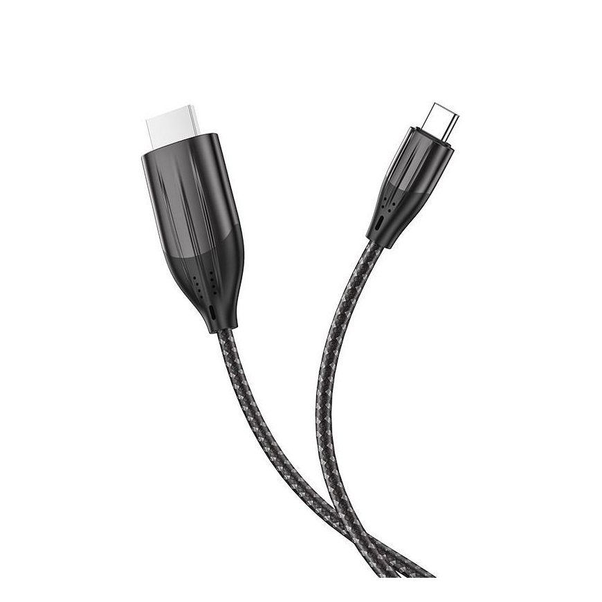 Kabelis Hoco UA16 Type-C to HDMI 2.0m pilkas – 3