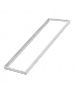 Ceiling light Maclean Aluminum surface frame 1195x295mm for LED ceiling panels Maclean Energy MCE542, height 5cm