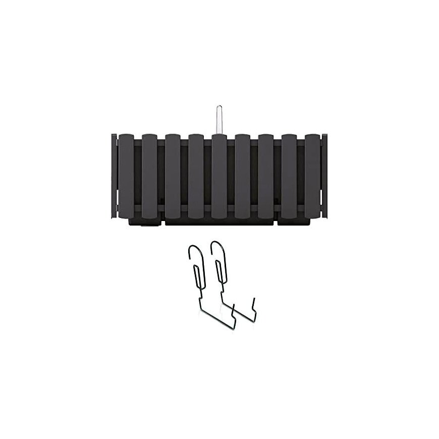 Prosperplast Balcony box with hooks Boardee Fencycase DDEF600W anthracite – 2