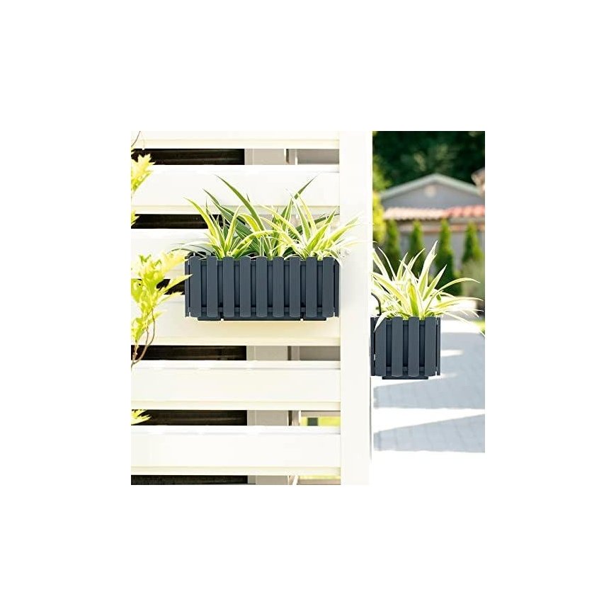 Prosperplast Balcony box with hooks Boardee Fencycase DDEF600W anthracite – 5