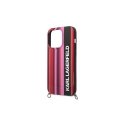 Karl Lagerfeld KLHCP14XSTSTP iPhone 14 Pro Max 6.7 " kietas dėklas, rožinė / rožinė spalvos juostelių dirželis Karl Lagerfeld KLHCP14XSTSTP iPhone 14 Pro Max 6.7 " kietas dėklas, rožinė / rožinė spalvos juostelių dirželis