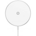 Wireless double charger Choetech T580 15W (baltas)