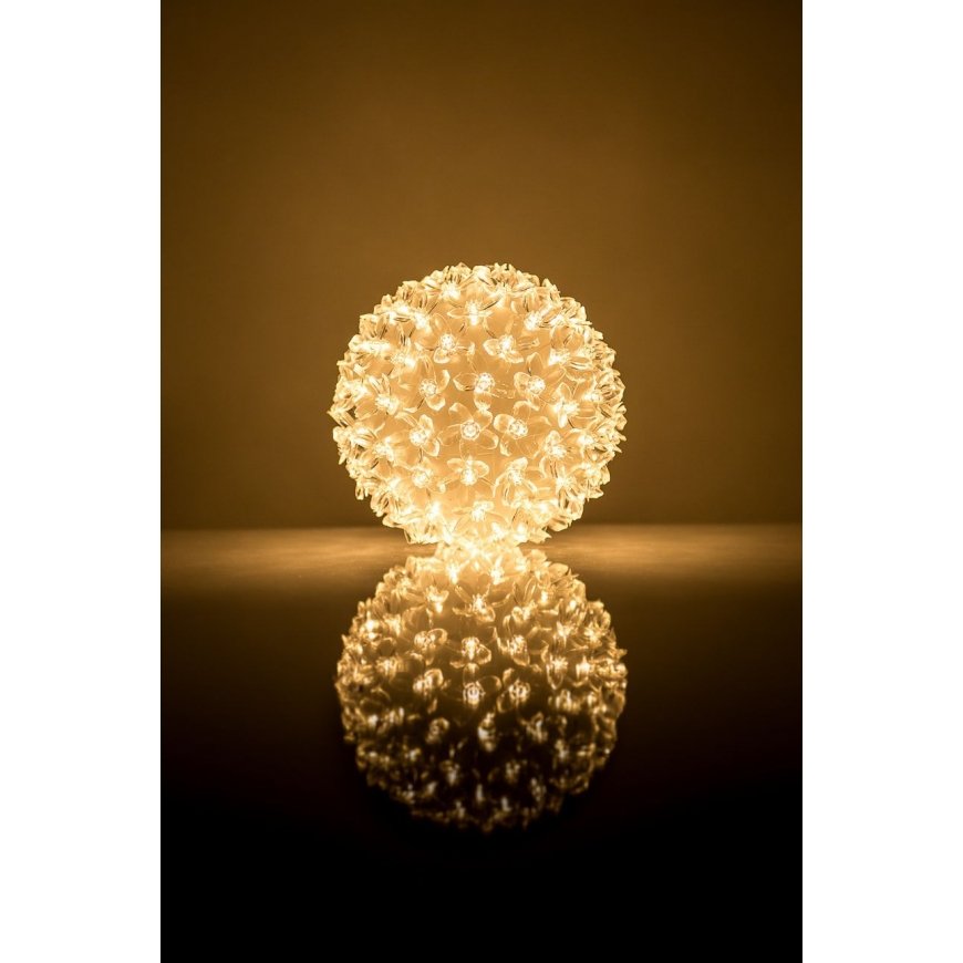 iLike Bumba ar puķēm RS-209 100LED D-14cm Warm White