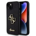 Guess Apple iPhone 15 Fixed Glitter 4G Metal Logo Case Black Guess Apple iPhone 15 Fixed Glitter 4G Metal Logo Case Black