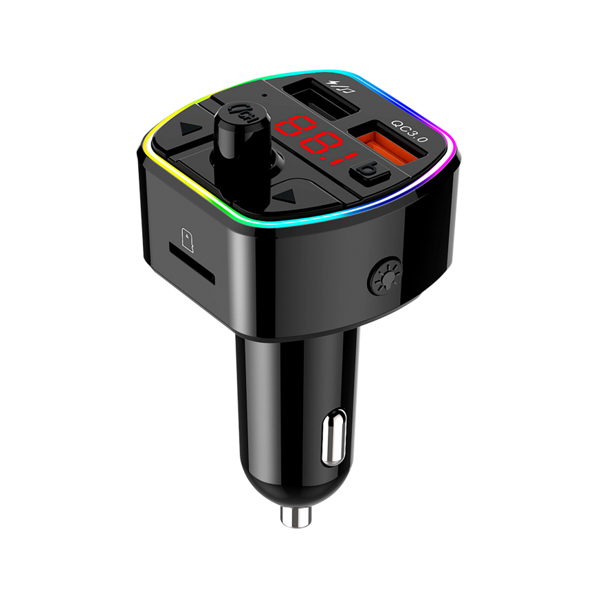 Peiying FM automobilinis siųstuvas su bluetooth funkcija