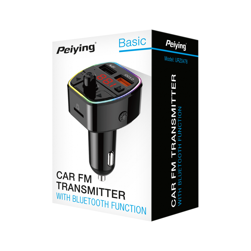 Peiying FM automobilinis siųstuvas su bluetooth funkcija – 5