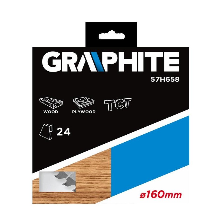 GRAPHITE Diskinio pjovimo diskas, Widia, 160 x 30 mm, 24 dantukai – 3
